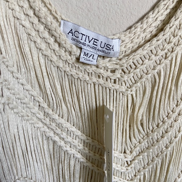 Festival fringe crochet cover up✨🤍 - Picture 2 of 2